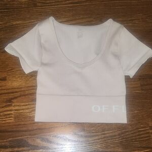 Aerie Cream Ribbed Bodysuit